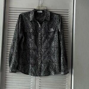 Calvin Klein Roll Tab Sleeves Top